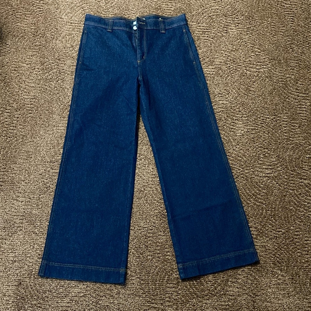 Women's Loft Wide Leg Blue Jeans